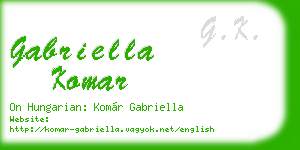 gabriella komar business card